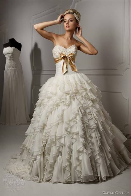 wedding dresses ball gown ruffles