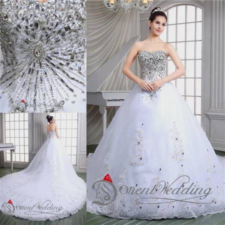 wedding dresses ball gown with bling