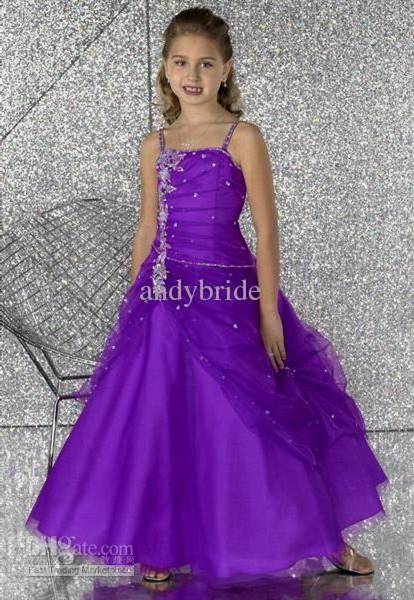 wedding dresses for kids purple