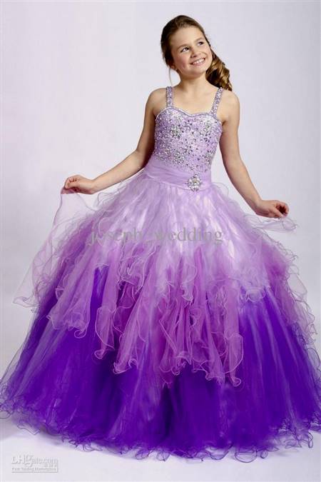 wedding dresses for kids purple