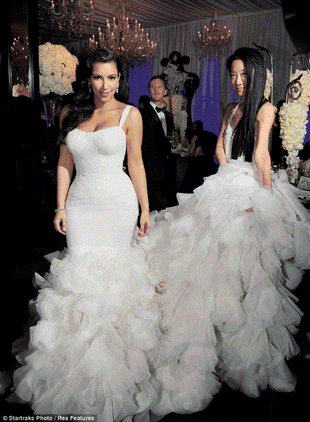 wedding dresses vera wang kim kardashian