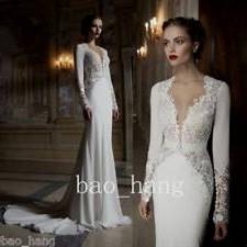 wedding dresses with open back mermaid