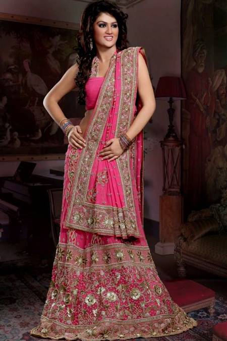 wedding reception dress for bride in indian
