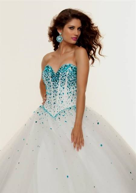 white ball gown prom dresses