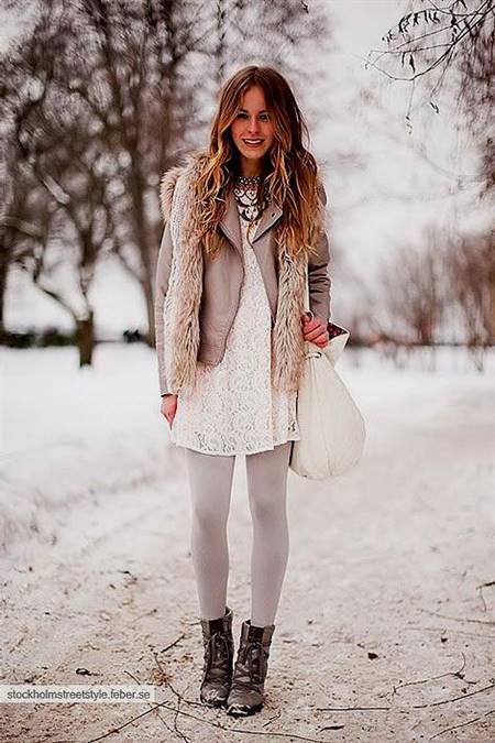 white dress winter outfit