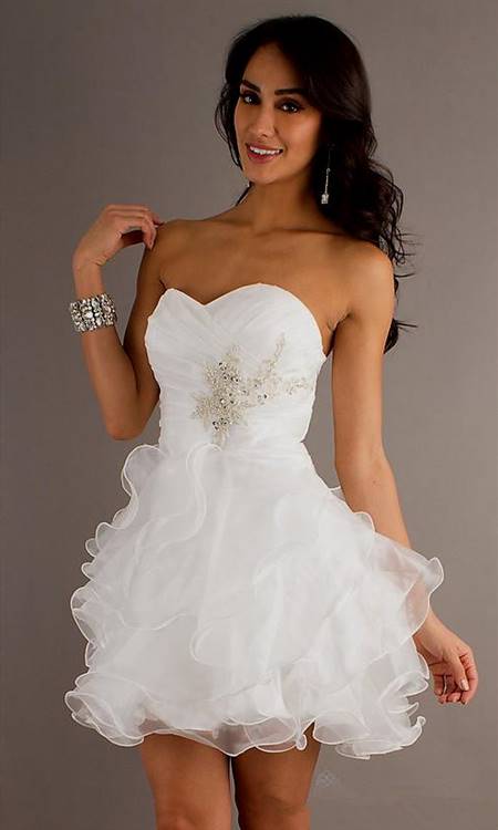 white dresses for homecoming