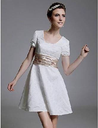 white dresses with sleeves for graduation