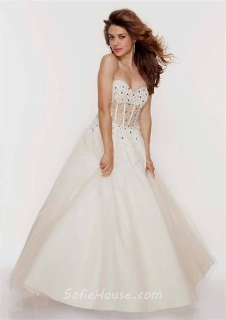 white princess dresses for prom