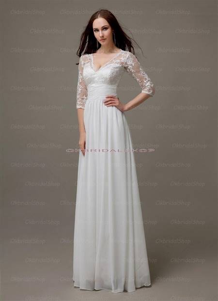 white prom dresses with sleeves