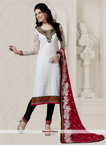 white punjabi dress patterns