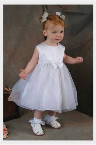 white toddler flower girl dresses