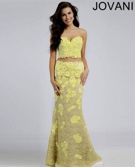 yellow jovani prom dresses