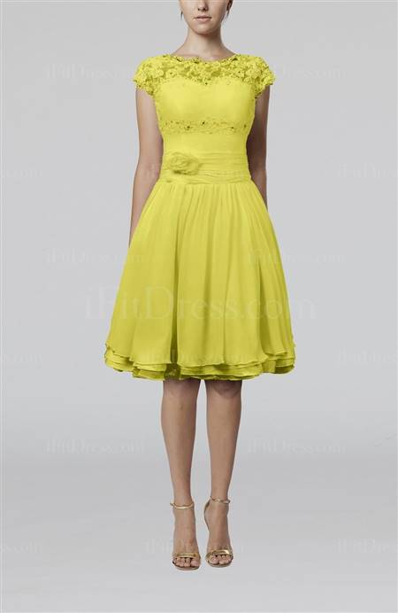 yellow lace bridesmaid dresses