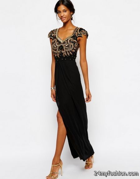 Black and gold maxi dresses review
