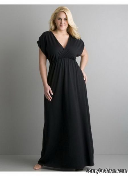 Black maxi dresses plus size
