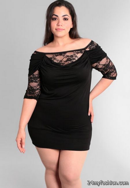 Black plus size cocktail dresses