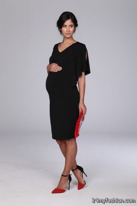 Black tie maternity dress review