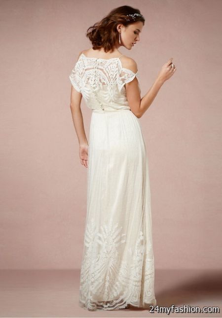 Boho vintage wedding dress review