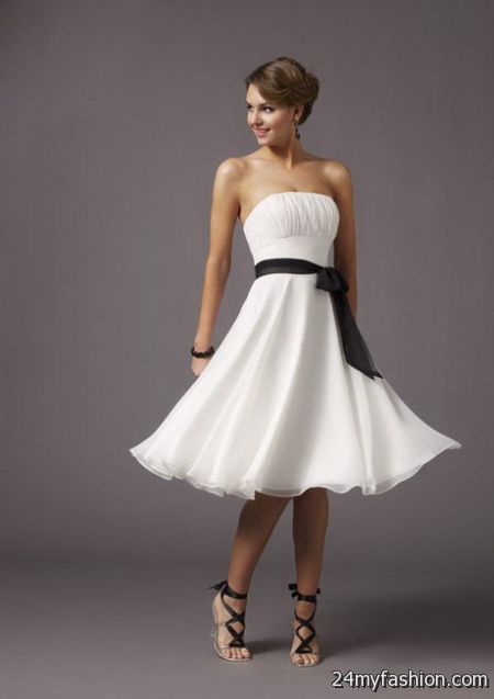 Bridesmaid dresses black and white review