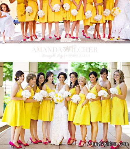 Bridesmaid dresses yellow review
