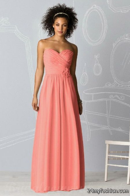 Coral coloured bridesmaid dresses review
