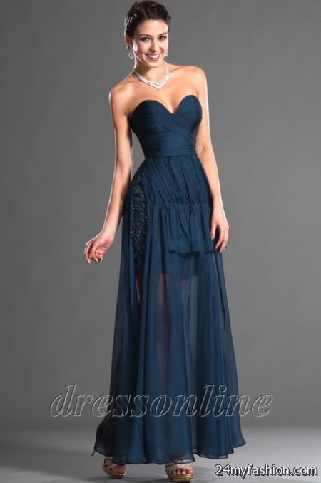 Dark blue formal dresses review