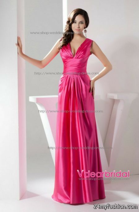 Dark pink bridesmaid dresses review