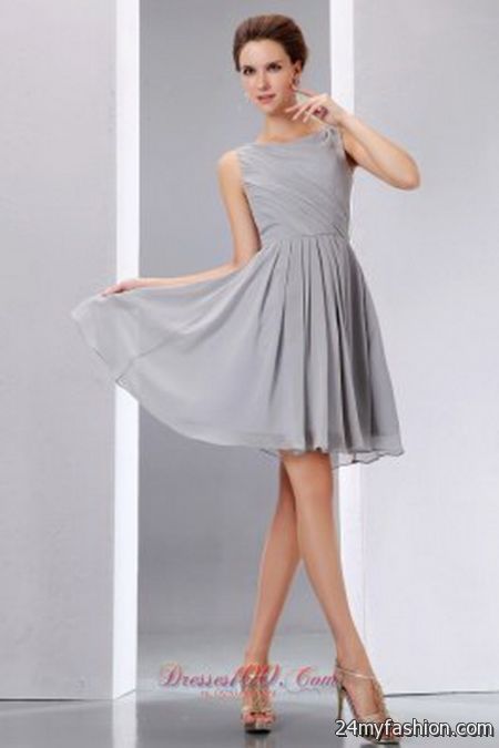 Gray formal dresses
