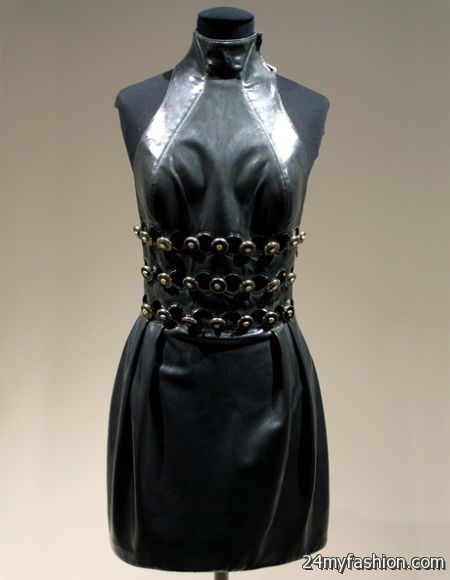 Leather evening gowns