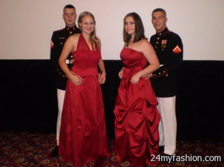 Marine ball dress