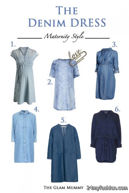 Maternity denim dress review