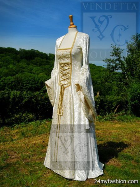 Medieval bridal gowns