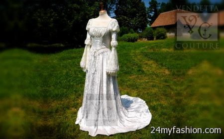 Medieval bridal gowns