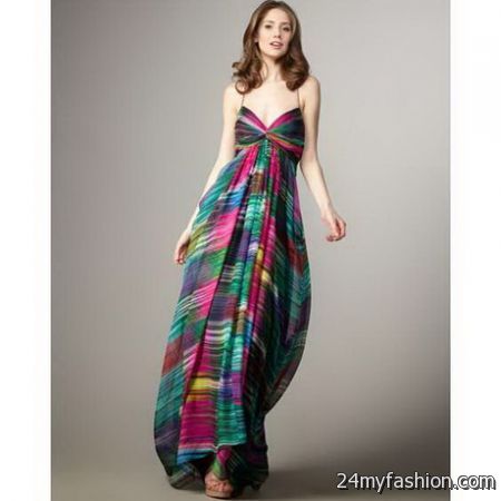 Multi coloured maxi dress review
