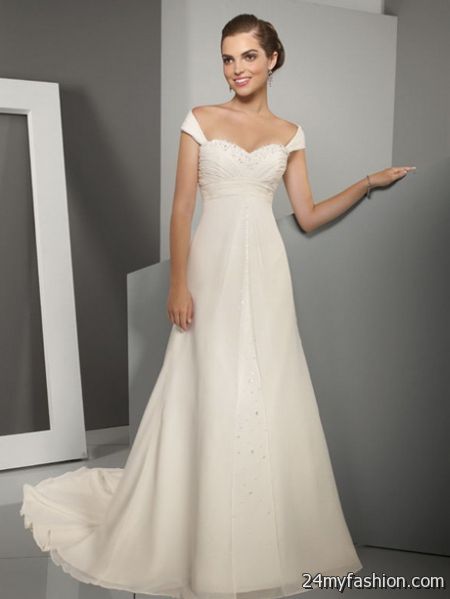 Off the shoulder wedding gowns review