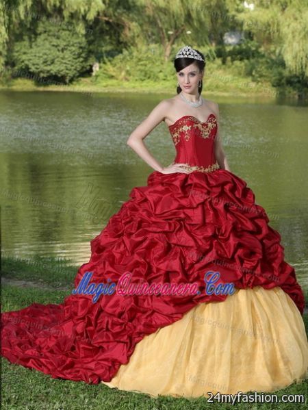 Red and gold dresses review