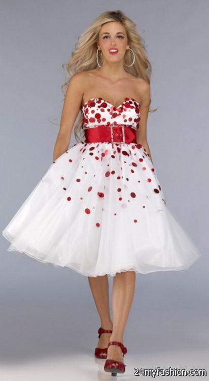 Red and white prom dresses review