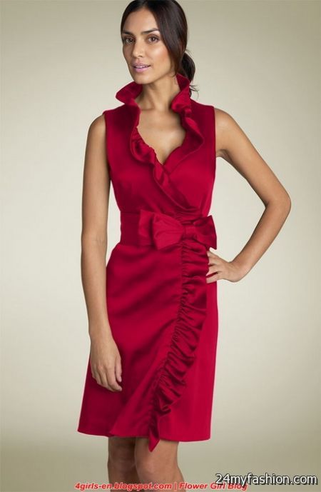 Red christmas dress for women