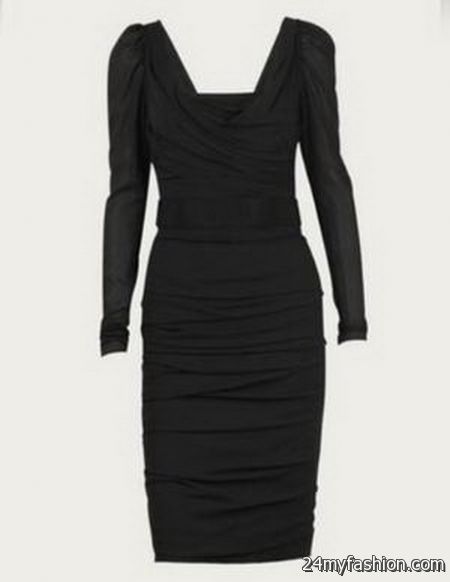 Ruched black dress review