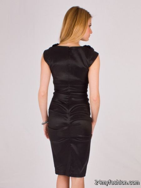 Ruched black dress review