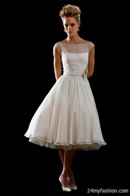 Vintage tea length wedding dresses review