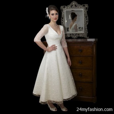 Vintage tea length wedding dresses review