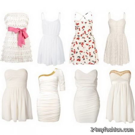 White dresses polyvore review