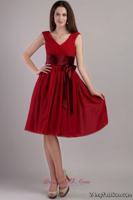 Wine red dresses