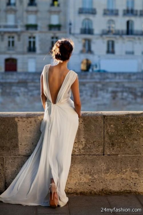 backless chiffon wedding dresses review