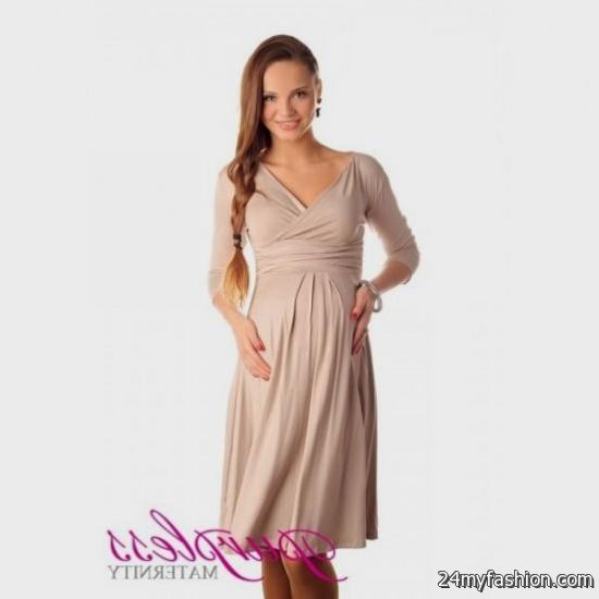 beige maternity dress review