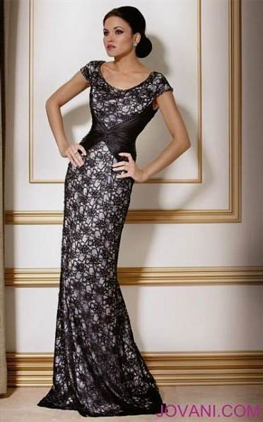 black and silver evening gowns