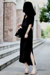 casual black maxi dresses