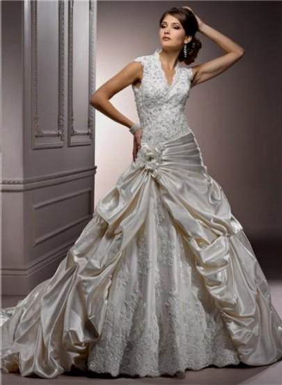 champagne ball gown wedding dresses