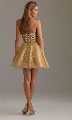 gold party dresses for juniors